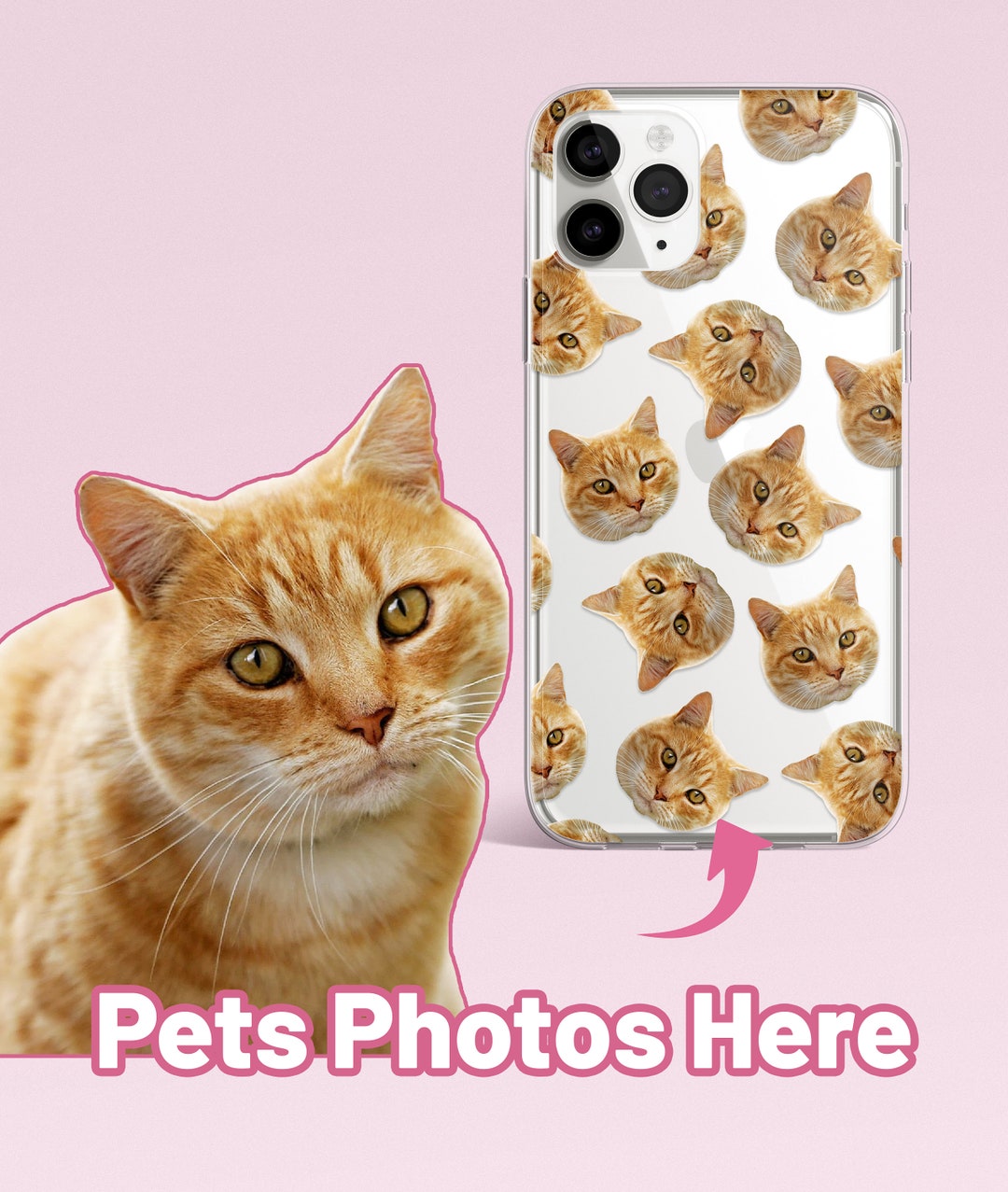 Custom Pet Phone Case Using Pet Photo Name Custom Dog Phone Case Custom