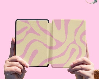 Pink Pastel Detachable Kindle Case Paperwhite 2024 2022 Cover 12th 11th Oasis 2 3 Gen 5 6 6.8 inc Colorsoft Kindle Scribe Book Lover Gift