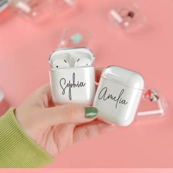 Customized Name keychain AirPods case personalized Airpods Case airpods pro cover Custom AirPod Case B034 name  airpods pro case