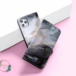 Marble Wallet Flip Case for iPhone 14 13 12 Pro Max X XS SE for Galaxy S22 S21 S20 S10 Plus Ultra Google Pixel 6a 6 5 4 Card Holder wallet95