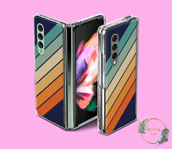 Retro Stripes Case for Samsung Galaxy Z Flip 6 3 4 5 5g Phone Case