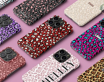 Leopard name case for Samsung S26 ultra S25 Fe S24 S22 S21 Note 20 10 S22 plus S20 Galaxy A57 A37 A55 A36 A16 A25 A54 A52 5g A17 A15