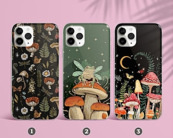 Mushrooms case for Google Pixel 9 8a 7a 7 Pro 6 Case Google Pixel 3a XL Case OnePlus Nord 7t Pixel 3a XL pixel 3a Case oneplus 8 msh1-