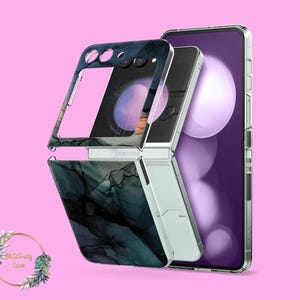 Dark Marble case for Samsung Galaxy Z Flip 7 6 3 4 5 5g phone case Moto Razr Google Pixel 9 Pro Fold Galaxy Z Fold 7 6 5 4 5G cute case o227