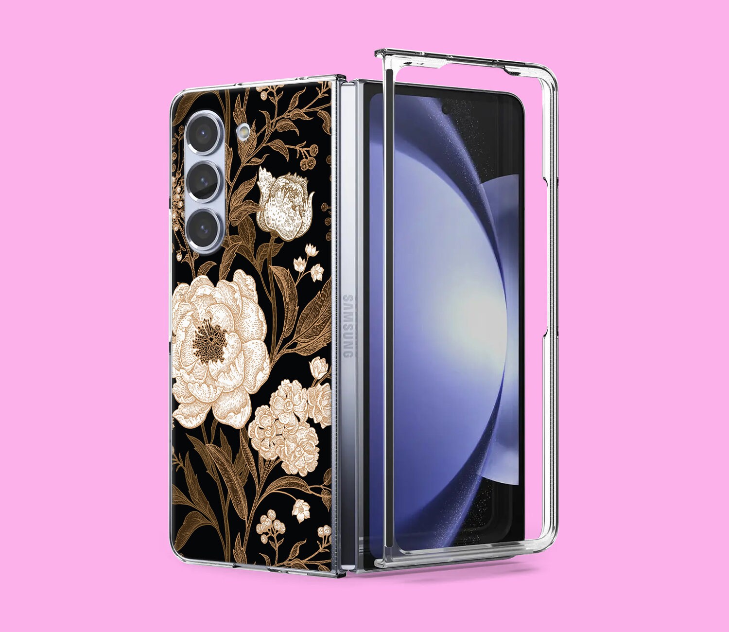 Japan Flowers Case for Samsung Galaxy Z Flip 6 3 4 5 5g