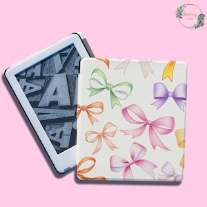 Colorful bows case for Kindle Paperwhite 12th 11th gen 7&quot; 6.8&quot; Colorsoft 2024 Case KPW Scribe Kindle Oasis 3 Cover Kindle 2022