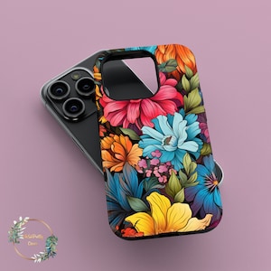 Floral Pattern for iPhone 15 14 13 12 Pro Max case iPhone XR case iPhone XS Max Apple Case iPhone X Case iPhone 7 8 Plus case tough ohf7
