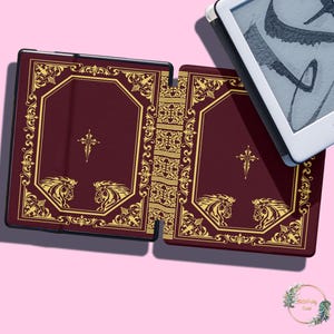 Old Bookshelf for Kindle Case Paperwhite 2024 2022 Cover 12th 11th Oasis 2 3 Gen 5 6 6.8 in, Colorsoft Kindle Scribe Book Lover Gift