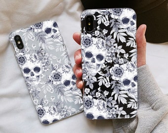 Skull Clear iPhone 15 14 13 12 iPhone 12 pro max IPhone 11 iphone X max iPhone XR iPhone XS iPhone 8 plus iPhone SE 2022 apple case 32