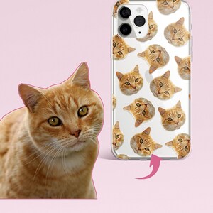 Custom Pet Phone Case Using Pet Photo + Name Custom Dog Phone Case Custom Cat Phone Case Personalized Phone Case Cat iPhone Case