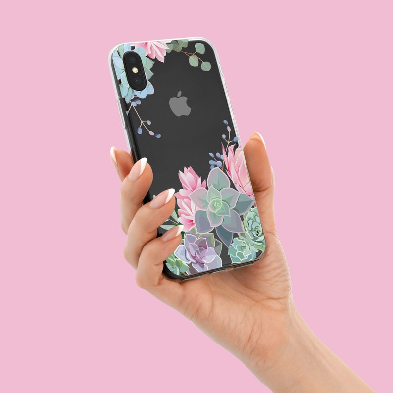 Succulents iPhone 15 14 13 12 iPhone 12 pro max iPhone 11 iPhone X max iPhone XR iPhone XS iPhone 8 plus iPhone SE 2022 apple case 44 image 2