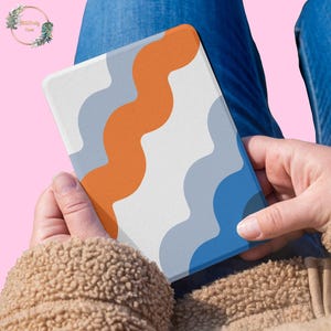Retro Waves Kindle Paperwhite 12th 2024 case 11th 10 gen 6.8 6 inch Colorsoft Kindle Scribe Oasis 3 gen 2022