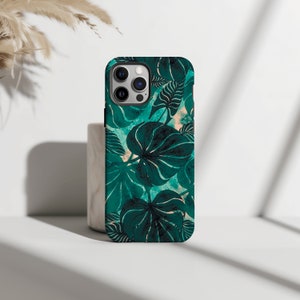 Green Leaves for Samsung Galaxy S23 S22 S21 case Samsung Note 10 case S9 plus case S9 Note 9 S8 plus Samsung A10e A50 A70 A40 A20e Hard o132