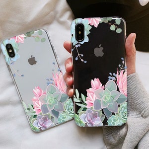 Succulents iPhone 15 14 13 12 iPhone 12 pro max iPhone 11 iPhone X max iPhone XR iPhone XS iPhone 8 plus iPhone SE 2022 apple case 44 image 1