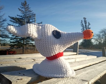 Crochet Ghost Dog Handmade