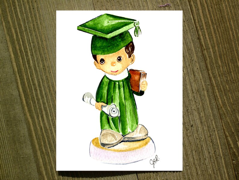 Boy Grad Pack of 12 with envelopes Note card sets featuring designs by Jackie Rizzo