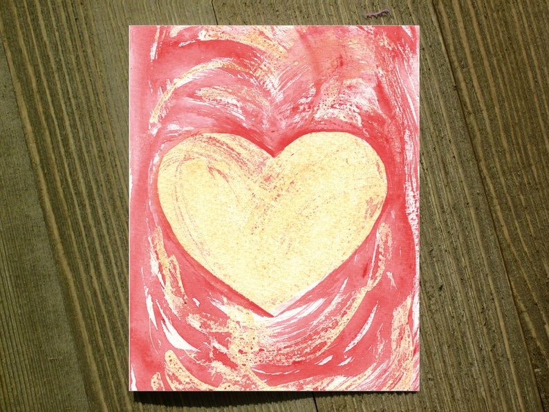 Pack of 12 with envelopes Heart Note card sets featuring designs by Jackie Rizzo