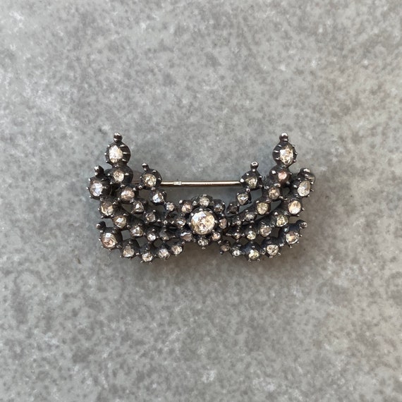 Star-Burst Rose-Cut Diamond Brooch