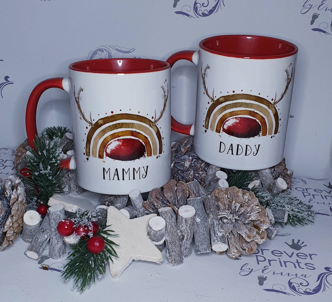 Tasse De Noël Casse-Noix - Mug Céramique Festif Rouge Et Blanc - Idée Cadeau Originale Pour Les Fêtes