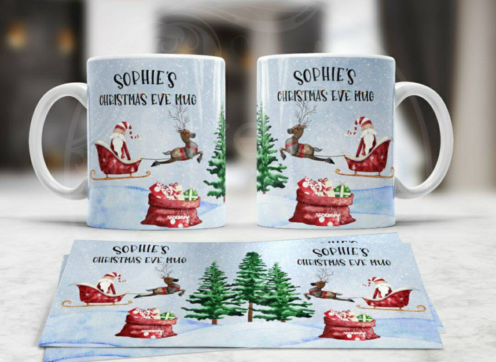 Personalised Christmas eve mug christmas mug | Etsy