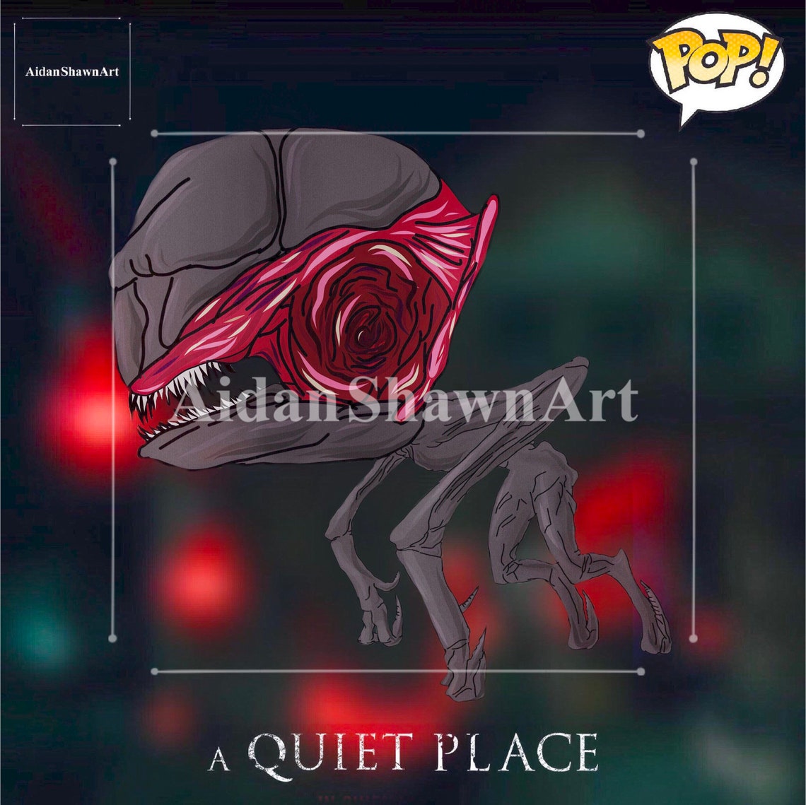 A Quiet Place Funko POP Print Etsy
