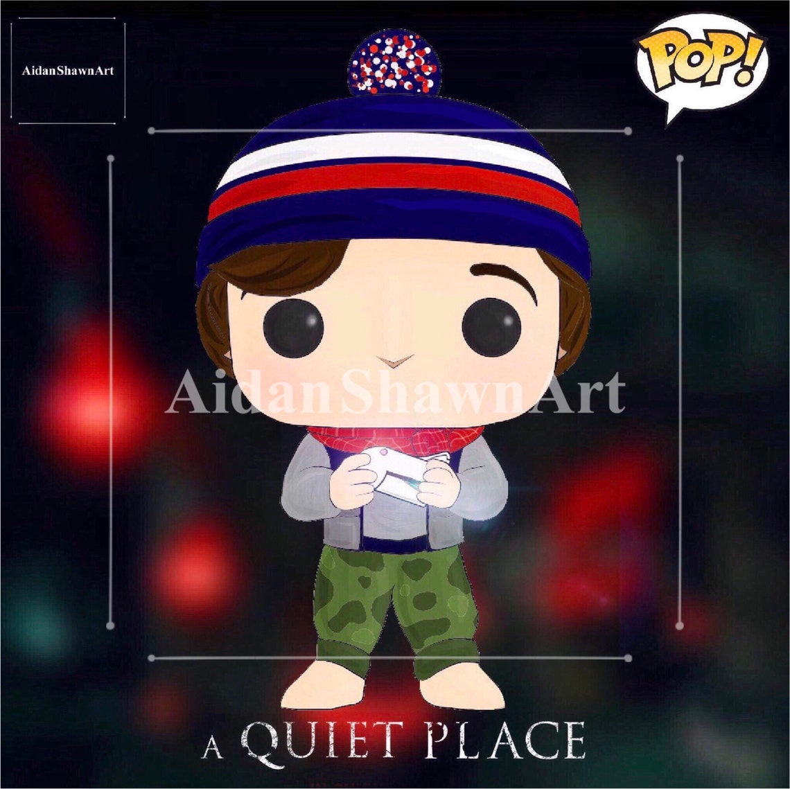A Quiet Place Funko POP Print Etsy