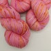 Hand Dyed Pink Speckled NZ Sock Yarn. Pinkie Swear