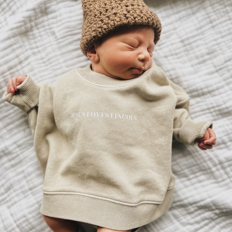 Jesus Loves You Kids Crewneck - Etsy