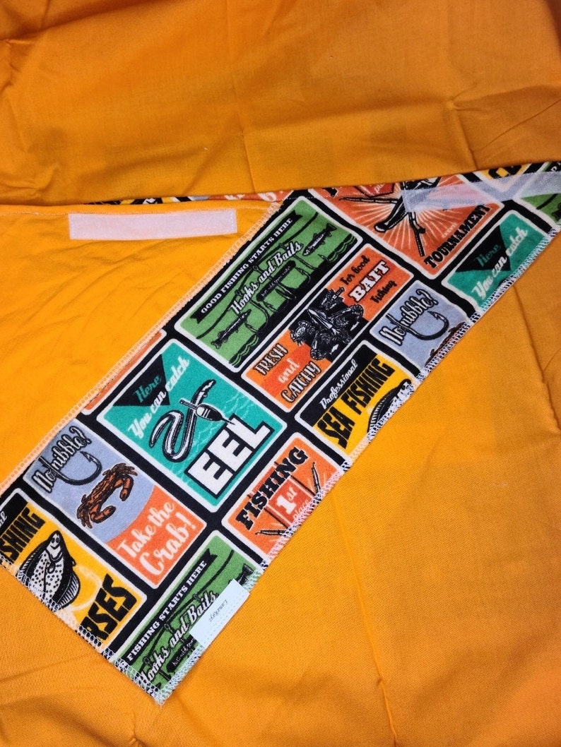 Hunting Bandana Dog lover Gift Bandana for Dogs Gone Fishing Reversible pet Bandana Nature Dog Bandana Pet gift