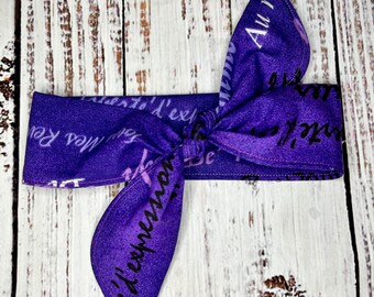 Purple French Words dog neckerchief,  dog neckerchief, dog neckwear, pet neckerchief, dog collar accessory, dog neckwear, dog gift