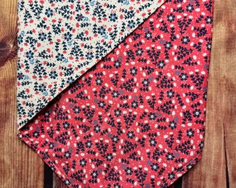 Floral spring dog bandana, girl dog bandana, flower dog bandana, pink dog bandana, spring dog bandana