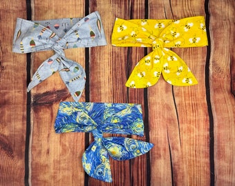 Spring dog neckerchief, spring dog ascot, plaid dog, bees fabric dog, artistic dog neckwear, dog necktie