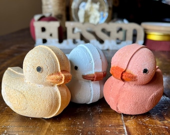 Duck Bath Bombs: Organic Essential Oils, Natural Colorant, Kids Party Favors