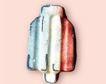 Rocket Popsicle Bath Bomb, Organic Essential Oil Scent, Natural Colorant, Party favors for Kids Birthday, Summer Theme Party, Birthday Gift