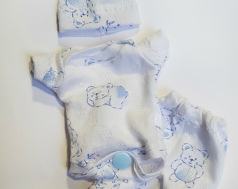 HANDMADE CLOTHES FOR 9-10” REBORN,SCULPT,OOAK BABY DOLL