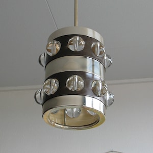 Rare 60s Kaiser Leuchten lamp - vintage Space Age ceiling light