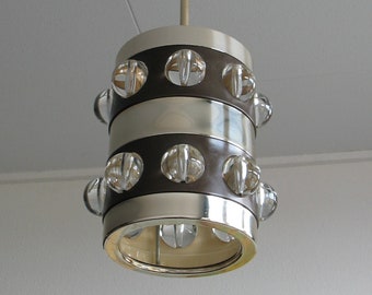 Rara lámpara Kaiser Leuchten de los años 60 - luz de techo vintage de la era espacial
