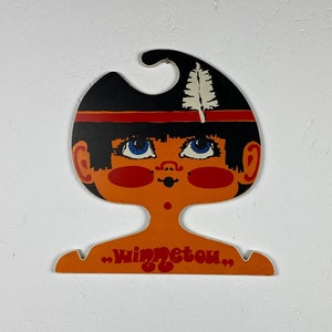 Rare clothes hanger WINNETOU - ges. gesch. West-Germany 70s vintage retro