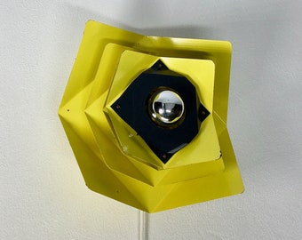 Bito Denmark metal wall light - rare space age design - vintage 70&#39;s modern lamp