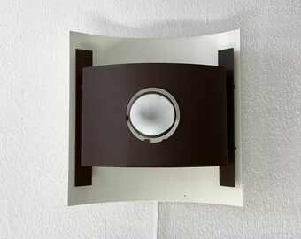 Vintage ANVIA Almelo wall light - brown metal 70&#39;s lamp