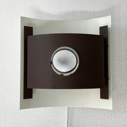 Shops Vintage ANVIA Almelo wall light - brown metal 70's lamp