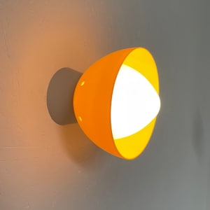 Vintage HoSo Germany ceiling / wall lamp - rare 60s light - glass plastic - pop art - space age