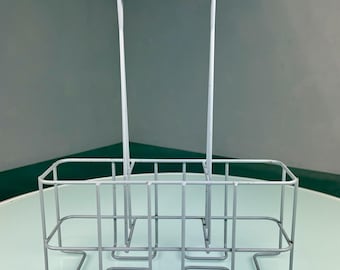 Vintage bottle holder from Tomado Holland - metal wire 1960s design - antique kitchen decoration - gift wine lover