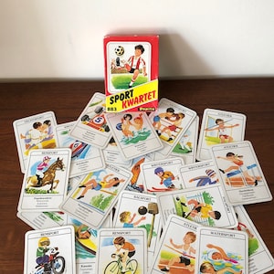 Vintage Card Game Quartet ~ Sport Edition ~ De Papita