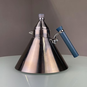 Bouilloire en acier inoxydable - Bouilloire conique vintage des années 1980 - Bouilloire design moderne - INOX 18/10