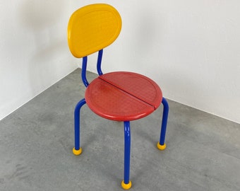 IKEA Memphis kids chair &quot;Puzzle&quot; - Vintage 90s - primary colors - Knut & Marianne Hagberg