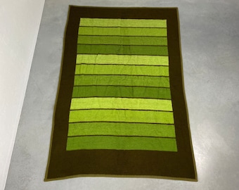 Vintage dralon plaid - Retro blanket 70s - 1 person blanket - Hema