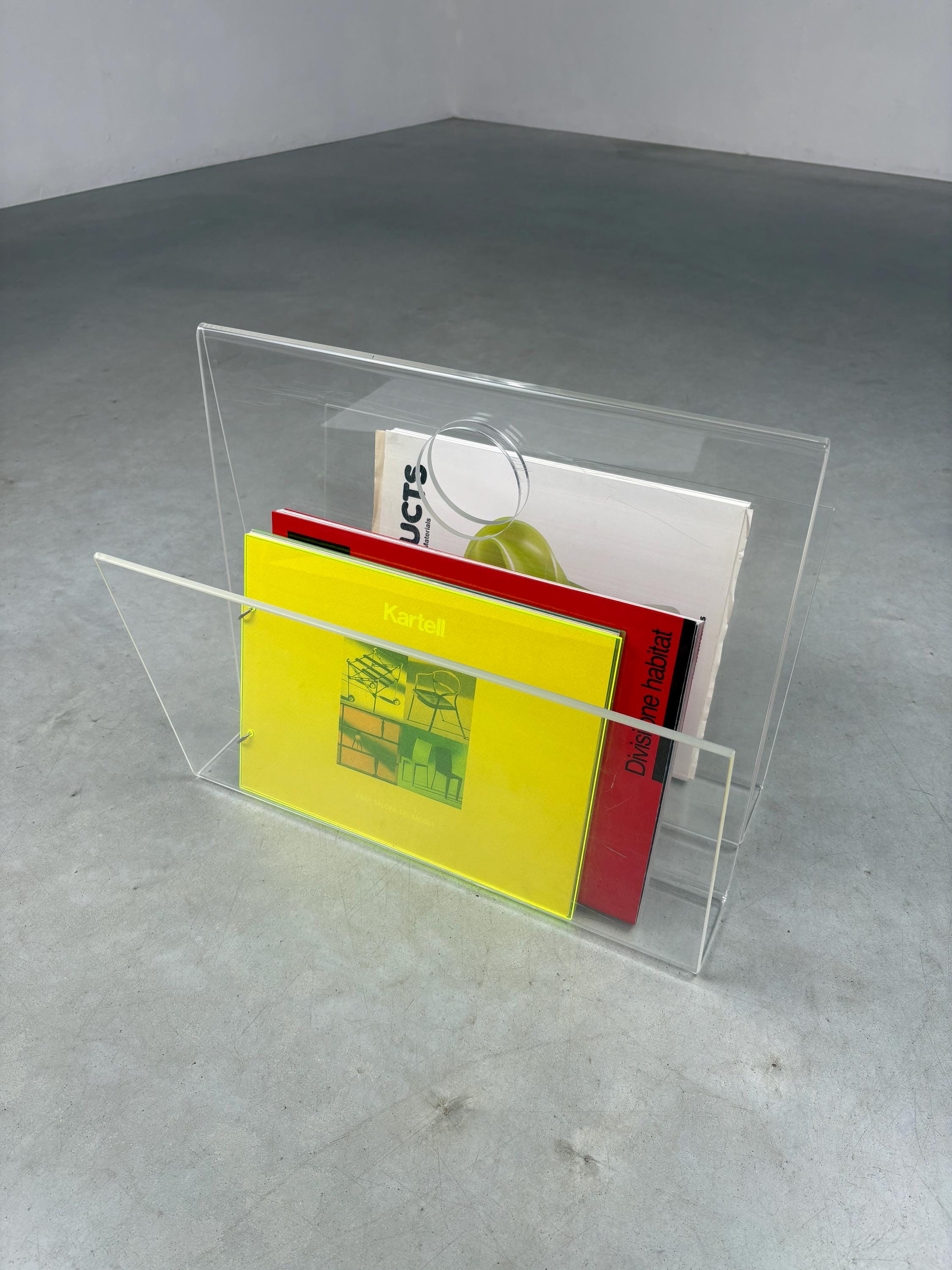 USED/スペースエイジ y2k アクリルマガジンラック space age Space Age Magazine Rack - Etsy