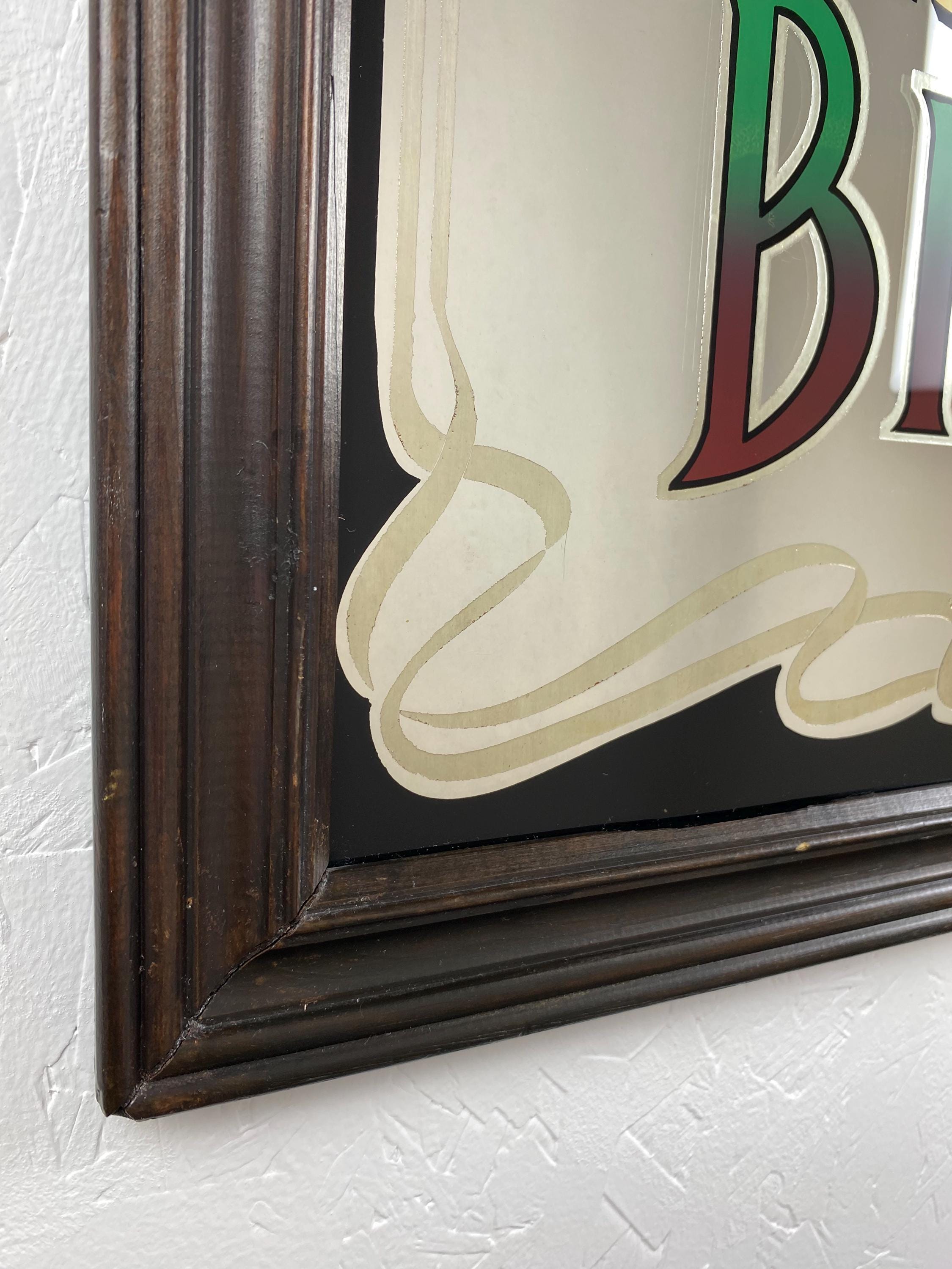 Vintage Tetley Brewery Large Pub Mirror - Man Cave Sign - Ale