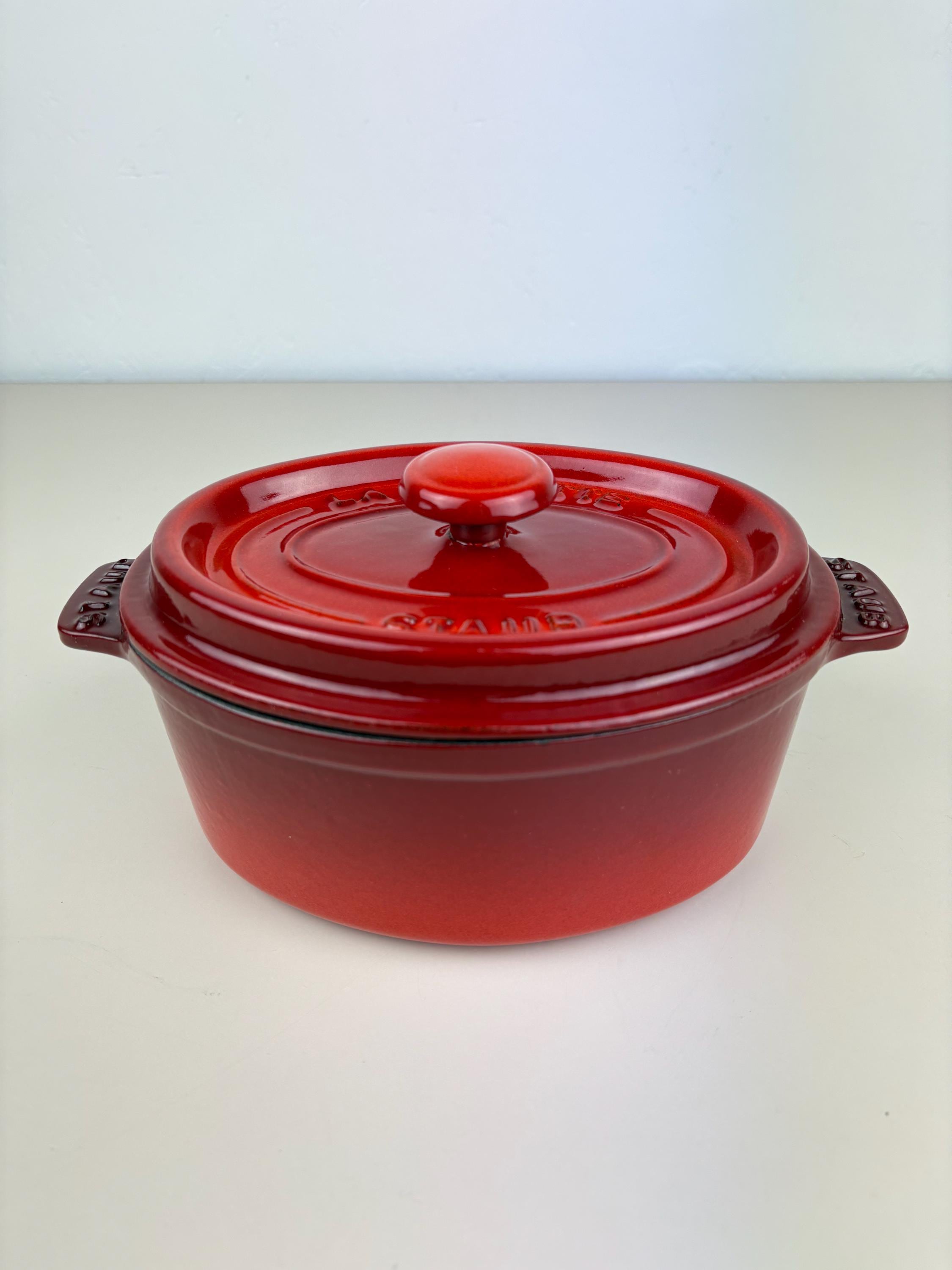 ルクルーゼ テリーヌオーバル ホーロー 23cm コバルトブルー